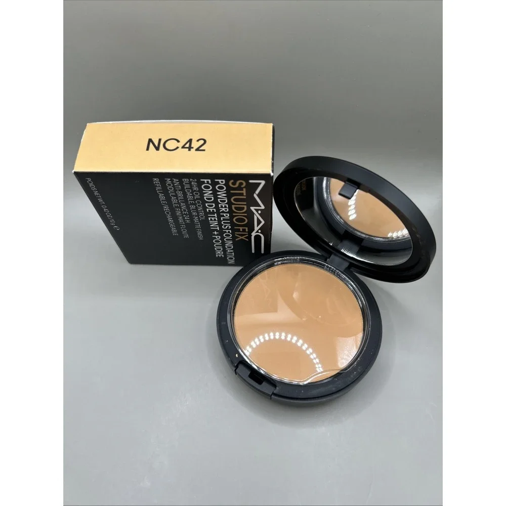 Mac Studio Fix Powder Plus Foundation 24HR Oil Control NC42 NEW FORMULA 0.42oz